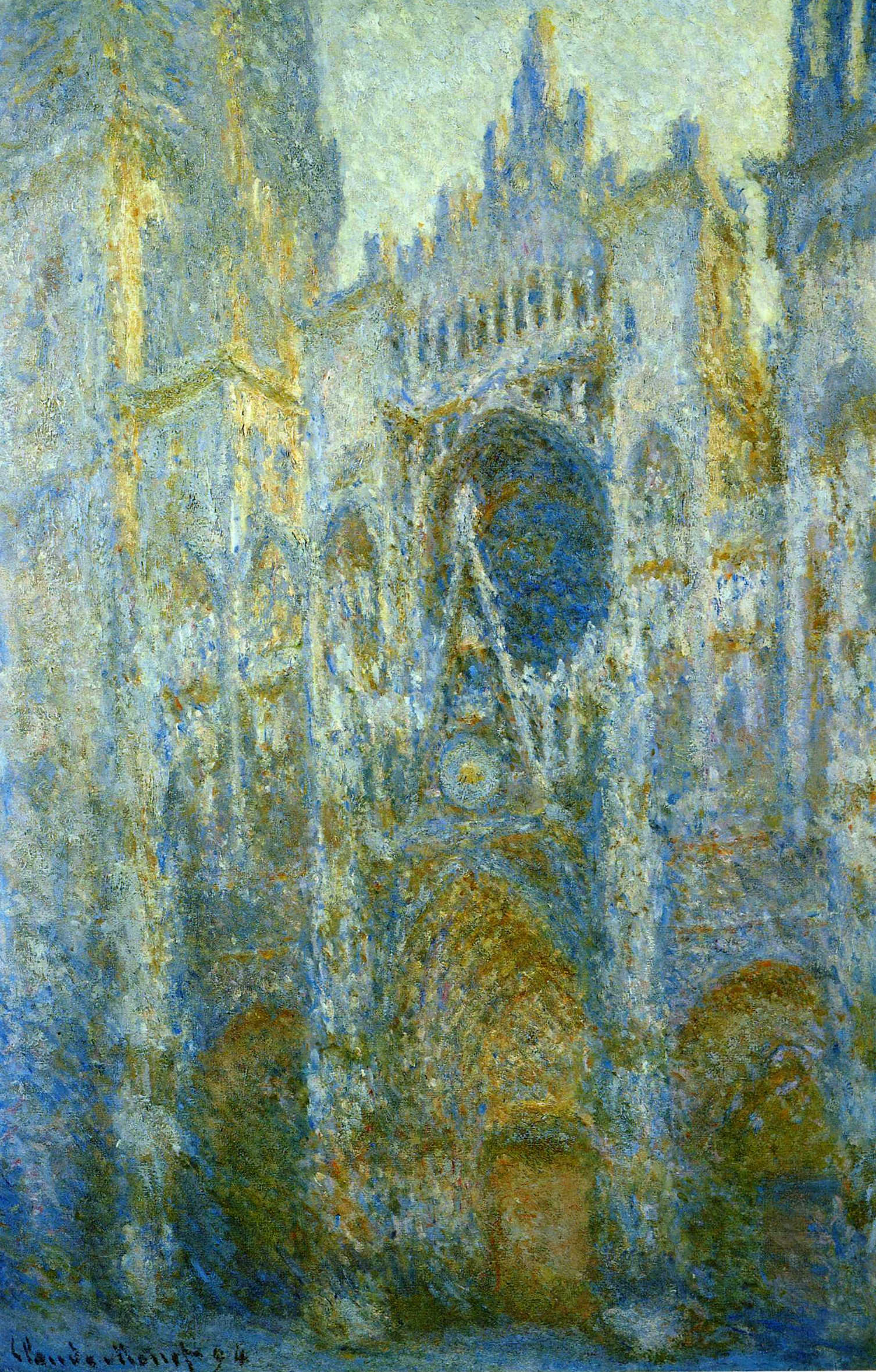 Rouen Cathedral, West Facade, Noon 1894